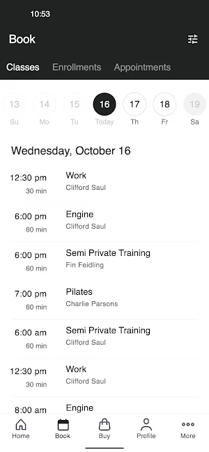 The 200 Strong Booking App Screenshot 1