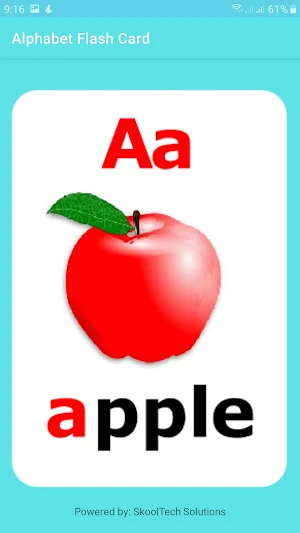 Alphabet Flash Card Screenshot 1