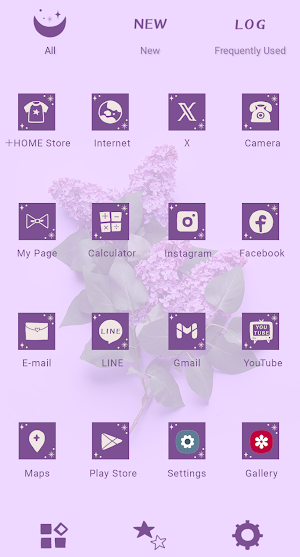 Lilacs Theme +HOME Screenshot 2