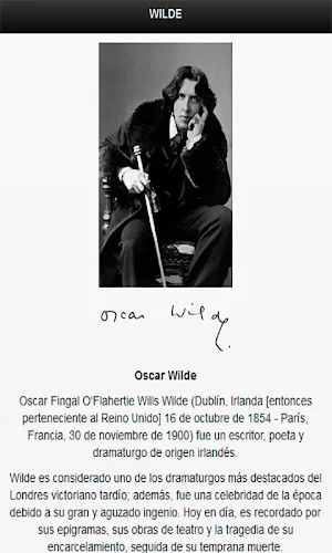 Oscar Wilde - cuentos y poemas Screenshot 1