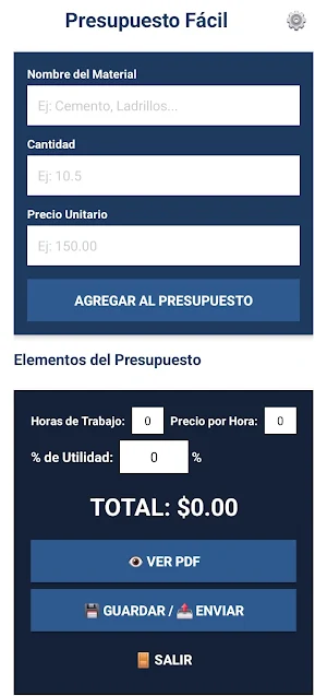 Cotizador Fácil Screenshot 3