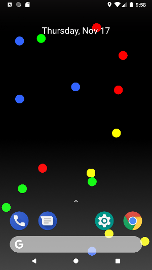 Moving Balls Live Wallpaper Screenshot 0