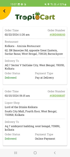 TropiCart Delivery Partner Screenshot 2