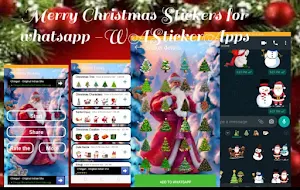 Christmas Stickers for WhatsApp-WAStickerApps Screenshot 0