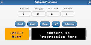 Arithmetic Progression Calculator Screenshot 1