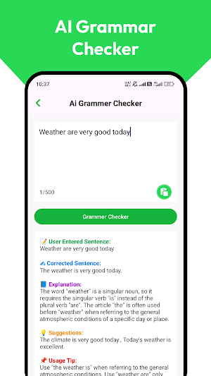 AI Grammar Checker Screenshot 0
