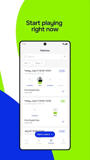 PadelApp Screenshot 2