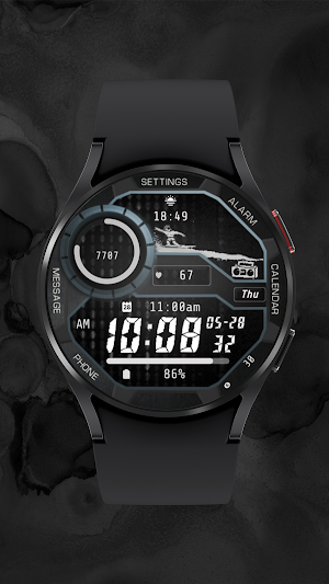 Surfer Wave Wear OS watch face Screenshot 1
