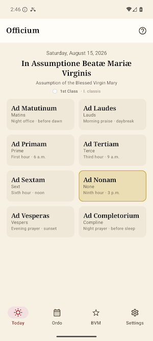 Officium: 1962 Roman Breviary Screenshot 0