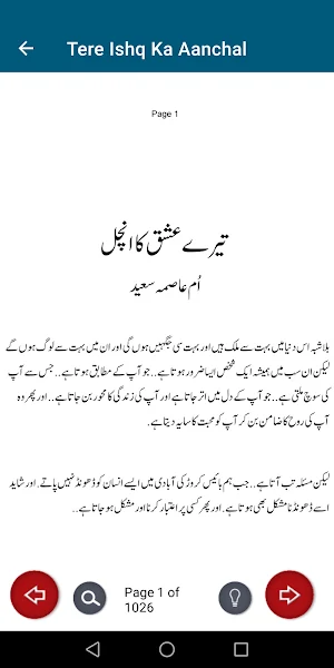 Tere Ishq Ka Aanchal Urdu Novl Screenshot 2