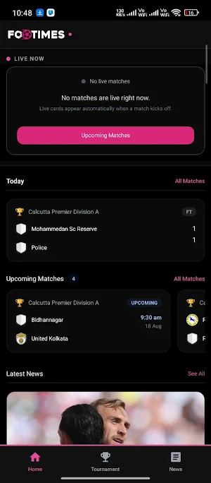 Footimes - Local Live Match Screenshot 0