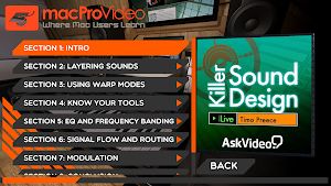 Killer Sound Design For Live 9 Screenshot 1