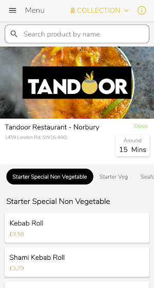 Tandoor Restaurant - Norbury Screenshot 0