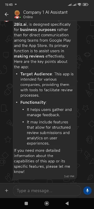 2Biz.ai Screenshot 2