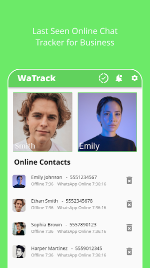 WaTrack: Online Chat Tracker Screenshot 2