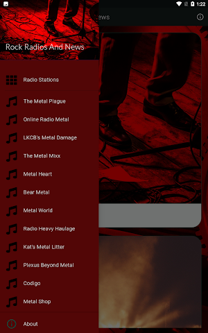 Rock Music Radios And News Screenshot 1