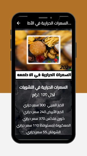 السعرات الحرارية فالاطعمة Screenshot 1