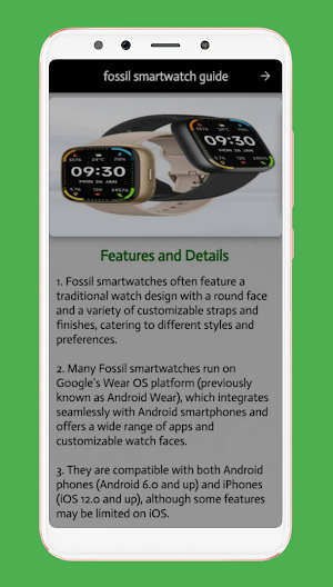 fossil smartwatch guide Screenshot 0