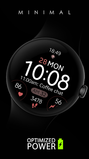 Battery 8 rose gold watch face Screenshot 1