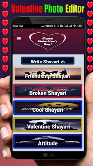 Write Photo Shayari- Love shayari on photo Screenshot 0