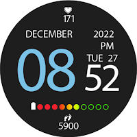 Digital Watch Face Key 009