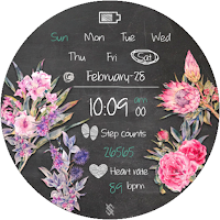 BFF145- Blackboard Art Flower