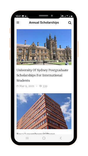 Annual Scholarships Screenshot 3