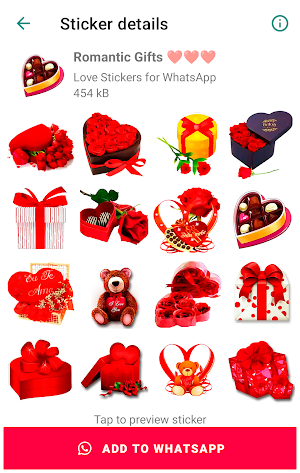 WASticker - Love Stickers Screenshot 0