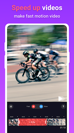 Slow motion - fast motion & slow mo video editor Screenshot 1