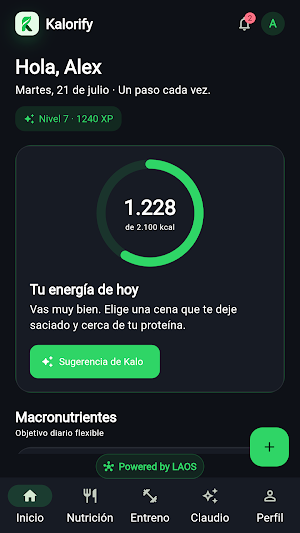 Kalorify Fitness y Entreno IA Screenshot 0