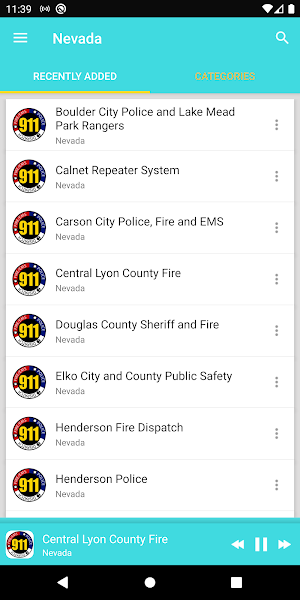 Nevada police, fire and EMS radios Screenshot 0