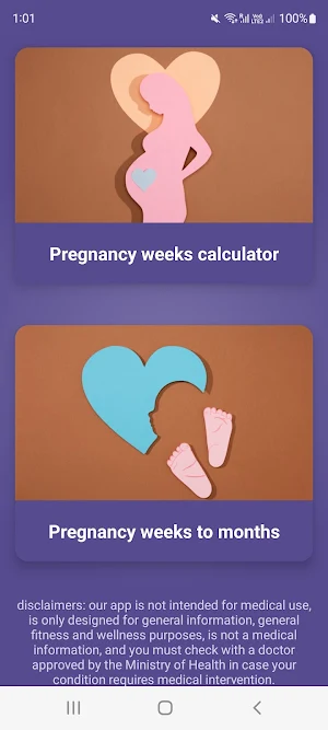 Pregnancy Week Calculator Screenshot 1