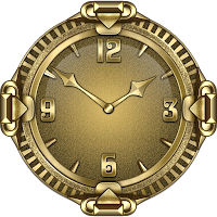 Gold Clock widget
