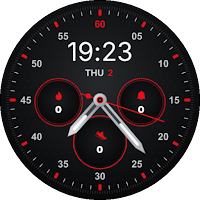 Crimson Pulse Watch Face