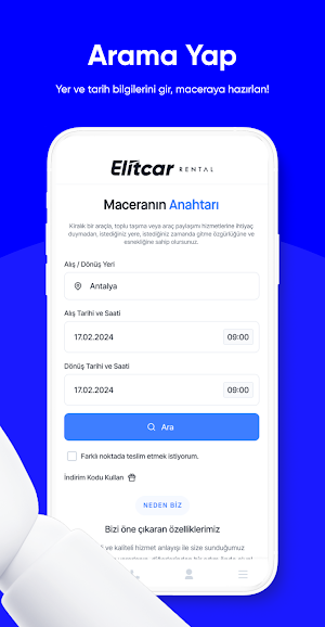 Elitcar Rental - Araç Kiralama Screenshot 1