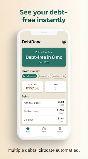 DebtDone - Debt Payoff Planner Screenshot 0