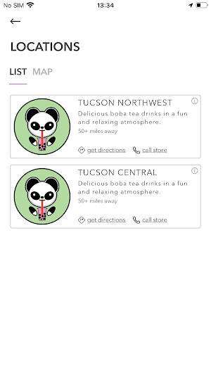 Bing's Boba Tea App Screenshot 1