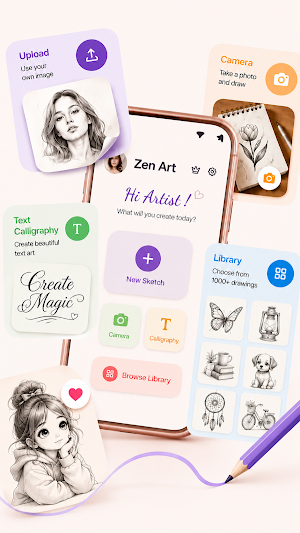 Zen Art: AR Trace & Draw Screenshot 0