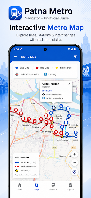 Patna Metro Navigator Screenshot 2
