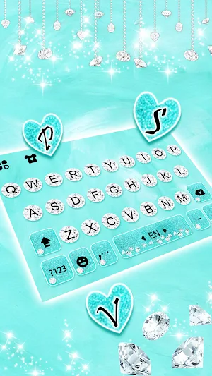 Blue Shine Diamond Themes Screenshot 1