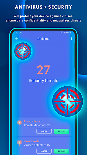Antivirus - viruses protection, security, VPN Screenshot 1