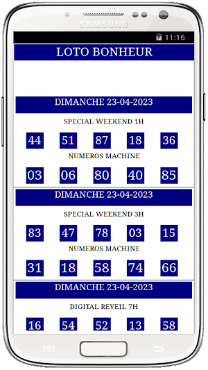 LOTO BONHEUR Screenshot 1