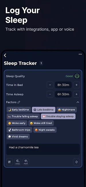 Insomnia Tracker: Sleep Log Screenshot 1