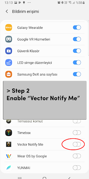 Vector Notify Me Screenshot 1