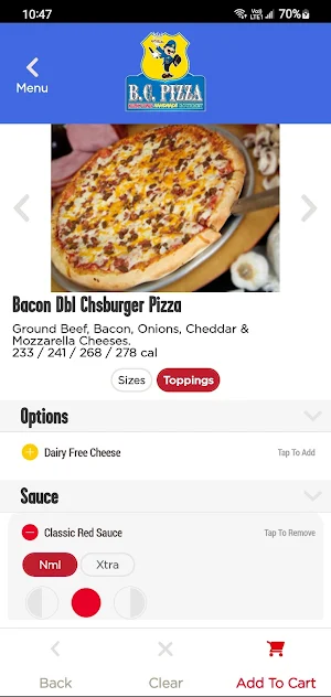 B.C. Pizza – Order Now! Screenshot 2