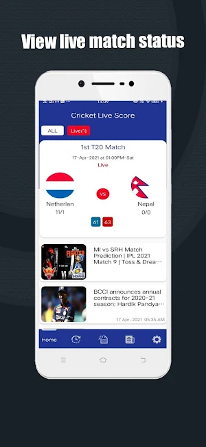 Cricket Live Score: Schedule & Screenshot 3