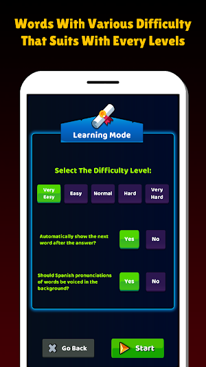 Spanish Vocabulary Game Screenshot 3