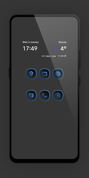 Shadow Gray Blue Icon Pack Screenshot 0