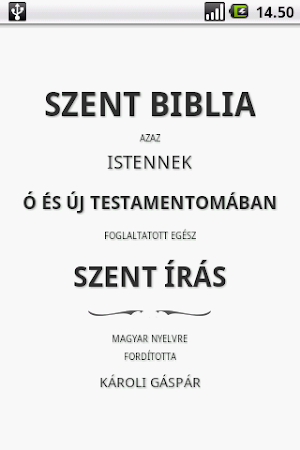 Szent Biblia (Holy Bible) Screenshot 0