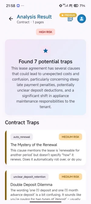 Fine-Print Decoder: AI Scanner Screenshot 2